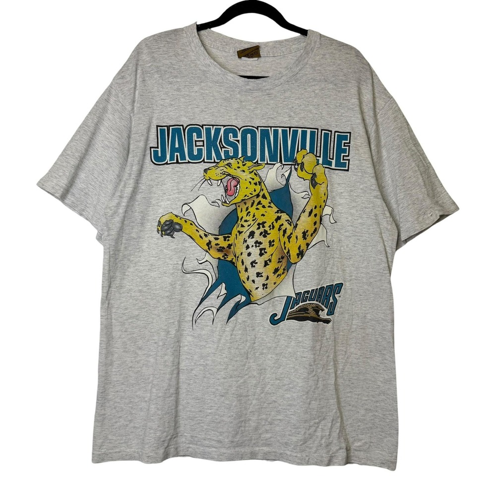 1993 Vintage Jacksonville Jaguars BANNED LOGO Nutmeg Breakthrough T-Shirt 90s L